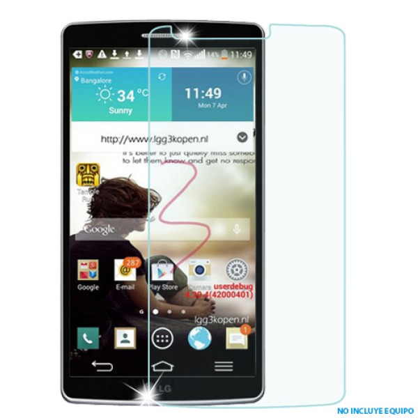 Protector LCD Tempered Protector Antigrease LG G3 (17003937) by www.tiendakimerex.com